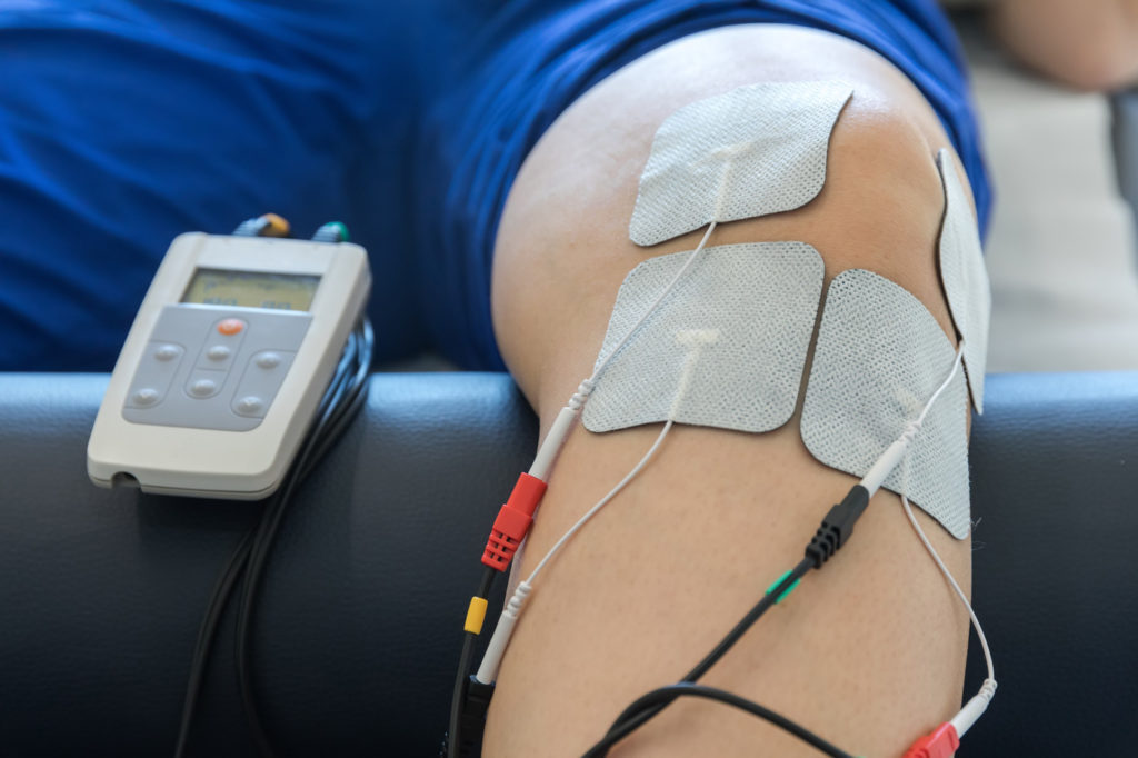 electric muscle stimulation - muscle contraction pain signals